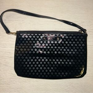 Kate Spade Black Polka Dot Wristlet